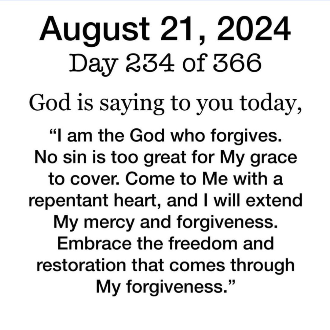 Thankful Wednesday Blessings August 21, 2024