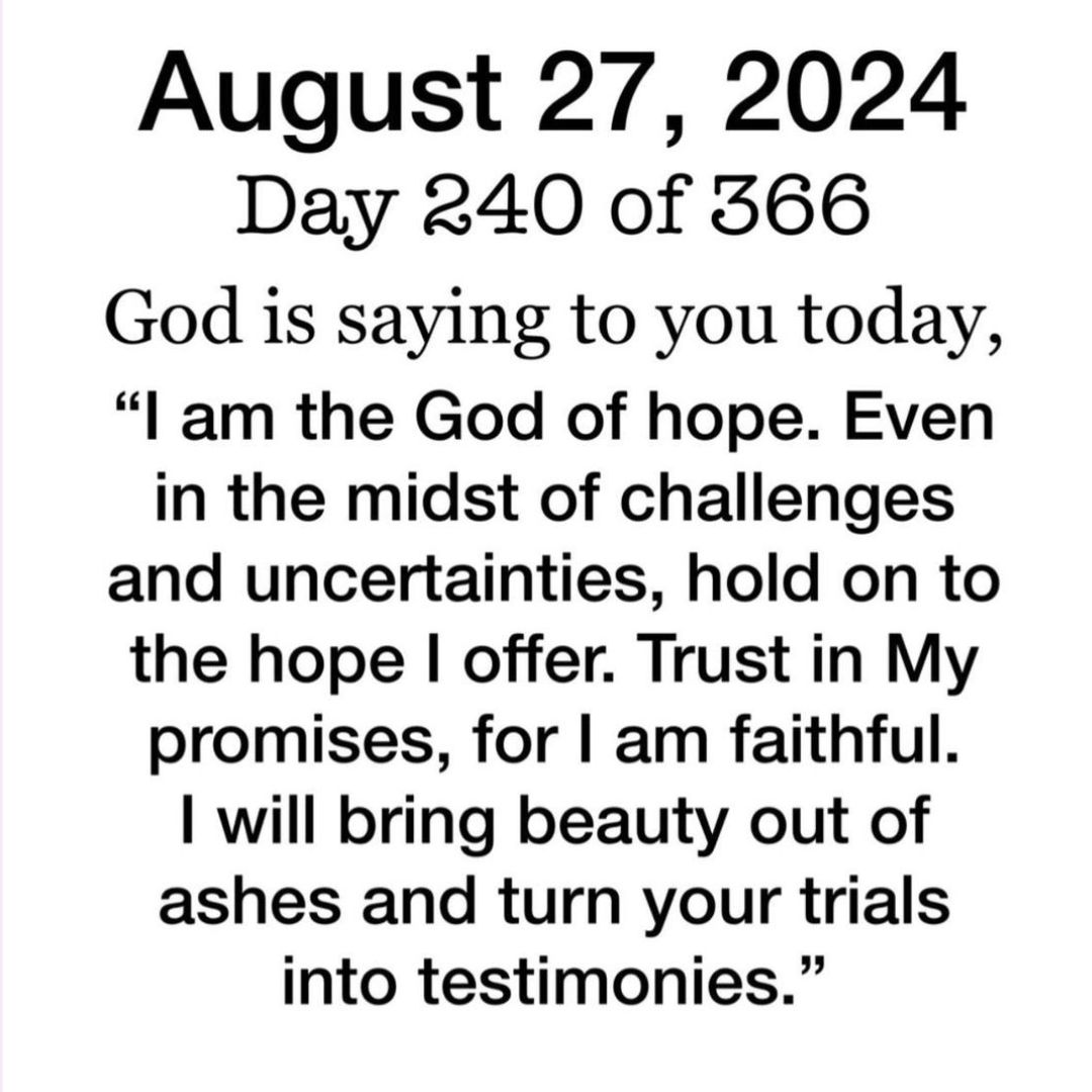 Thankful Tuesday Blessings August 27, 2024