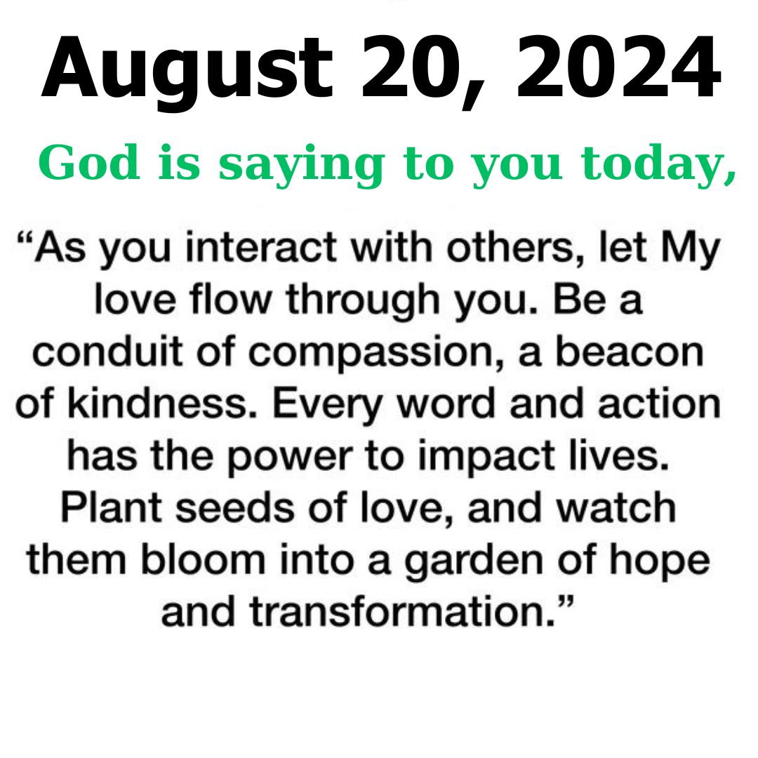 Thankful Tuesday Blessings August 20, 2024