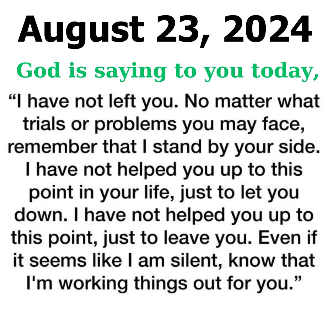 Thankful Friday Blessings August 23, 2024