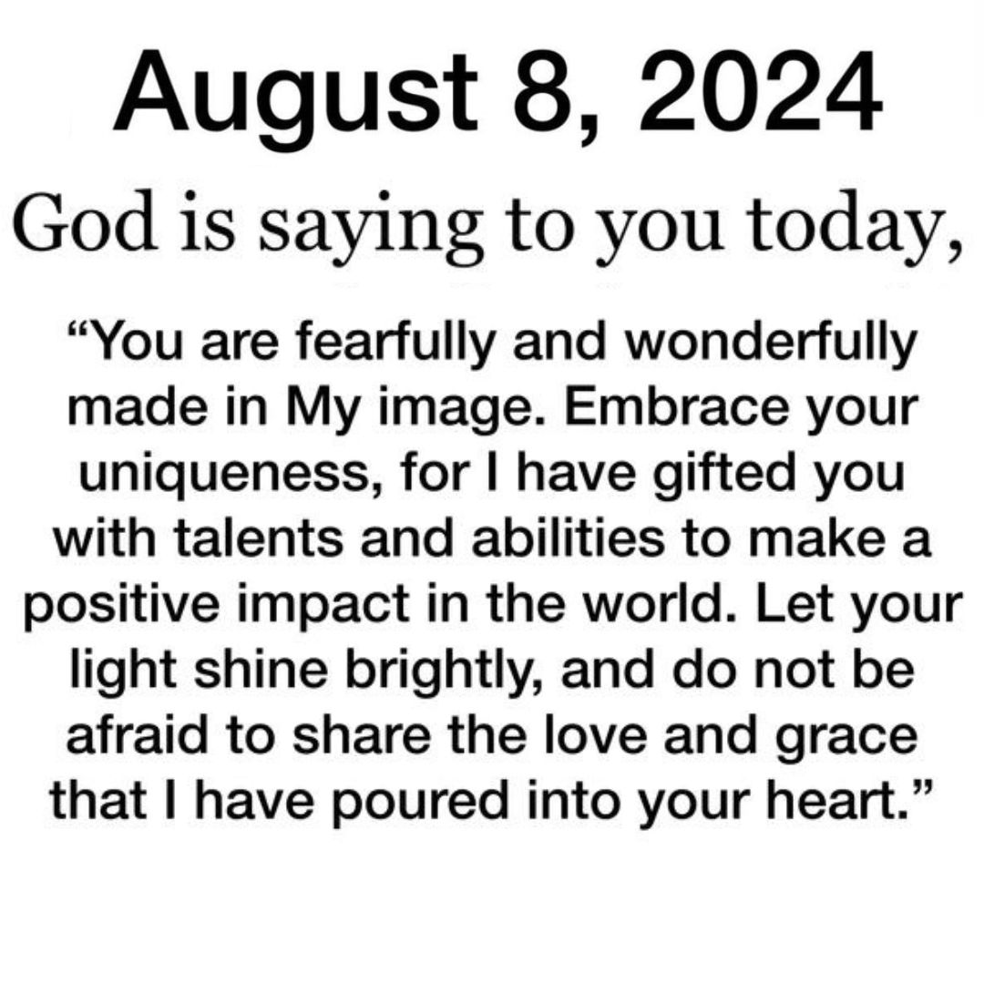 Thankful Thursday Blessings August 08, 2024