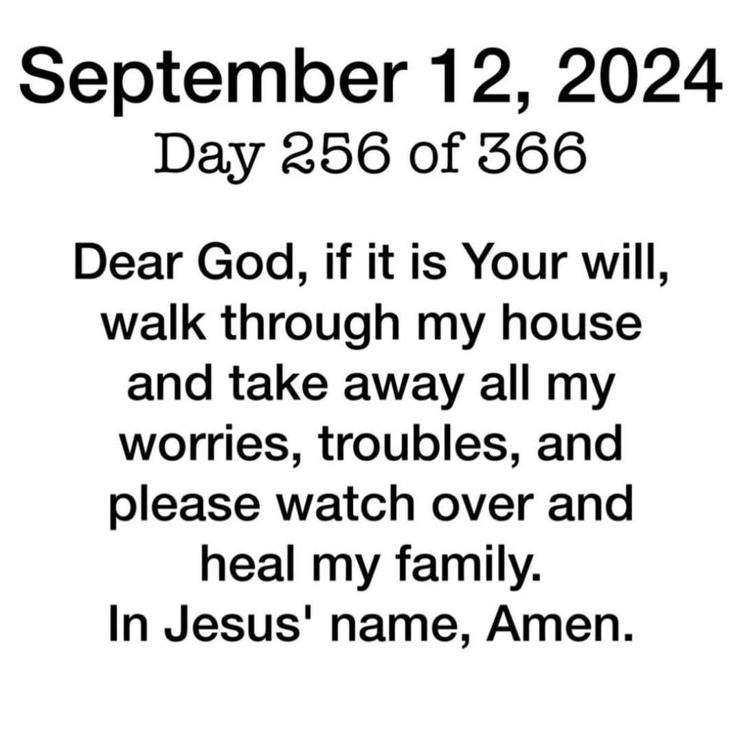 Thankful Thursday Blessings September 12, 2024