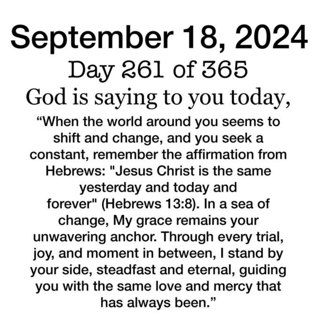 Thankful Wednesday Blessings September 18, 2024