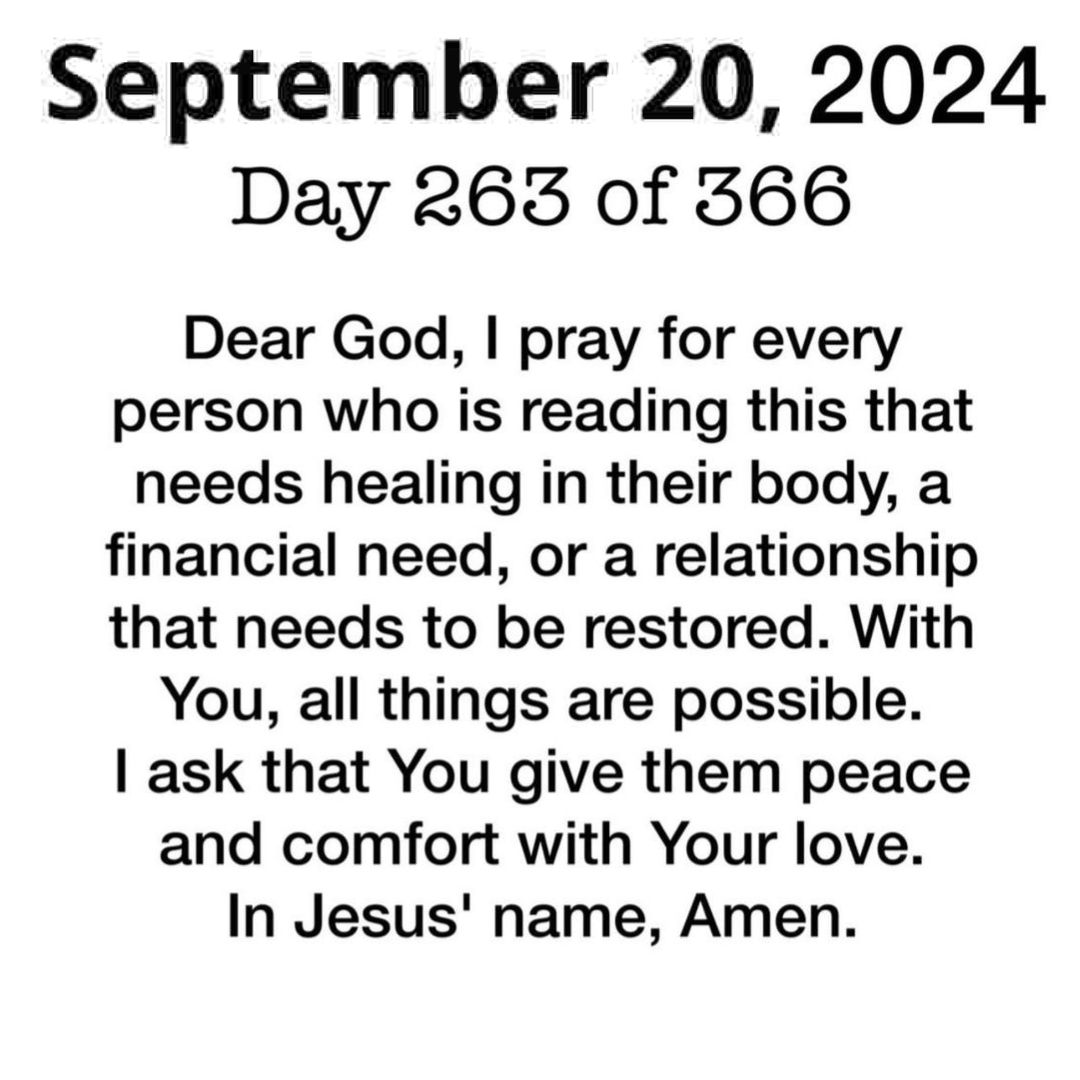 Thankful Friday Blessings September 20, 2024