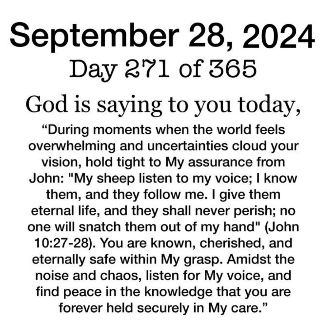 Thankful Saturday Blessings September 28, 2024