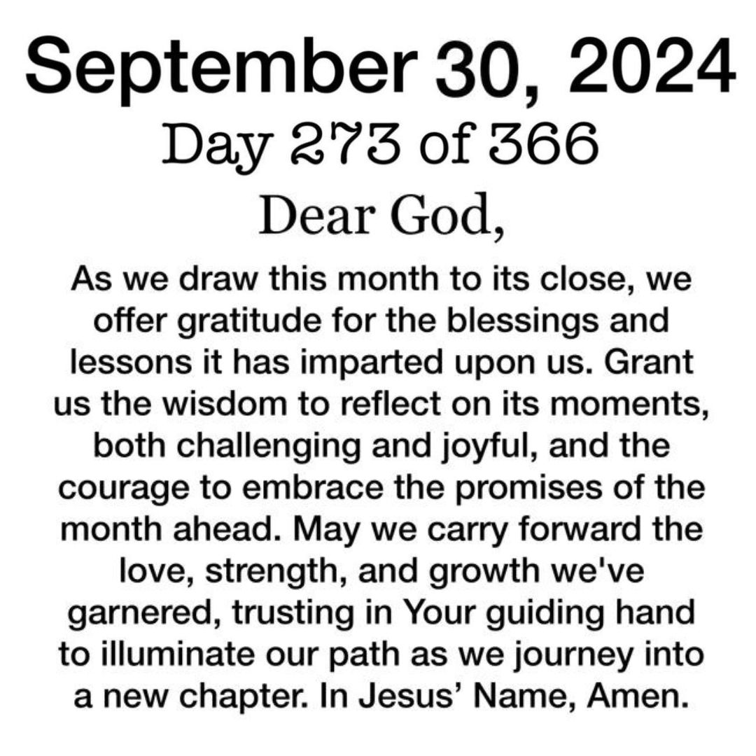 Thankful Monday Blessings September 30, 2024