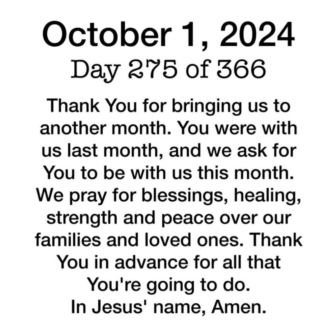 Thankful Tuesday Blessings October 01, 2024