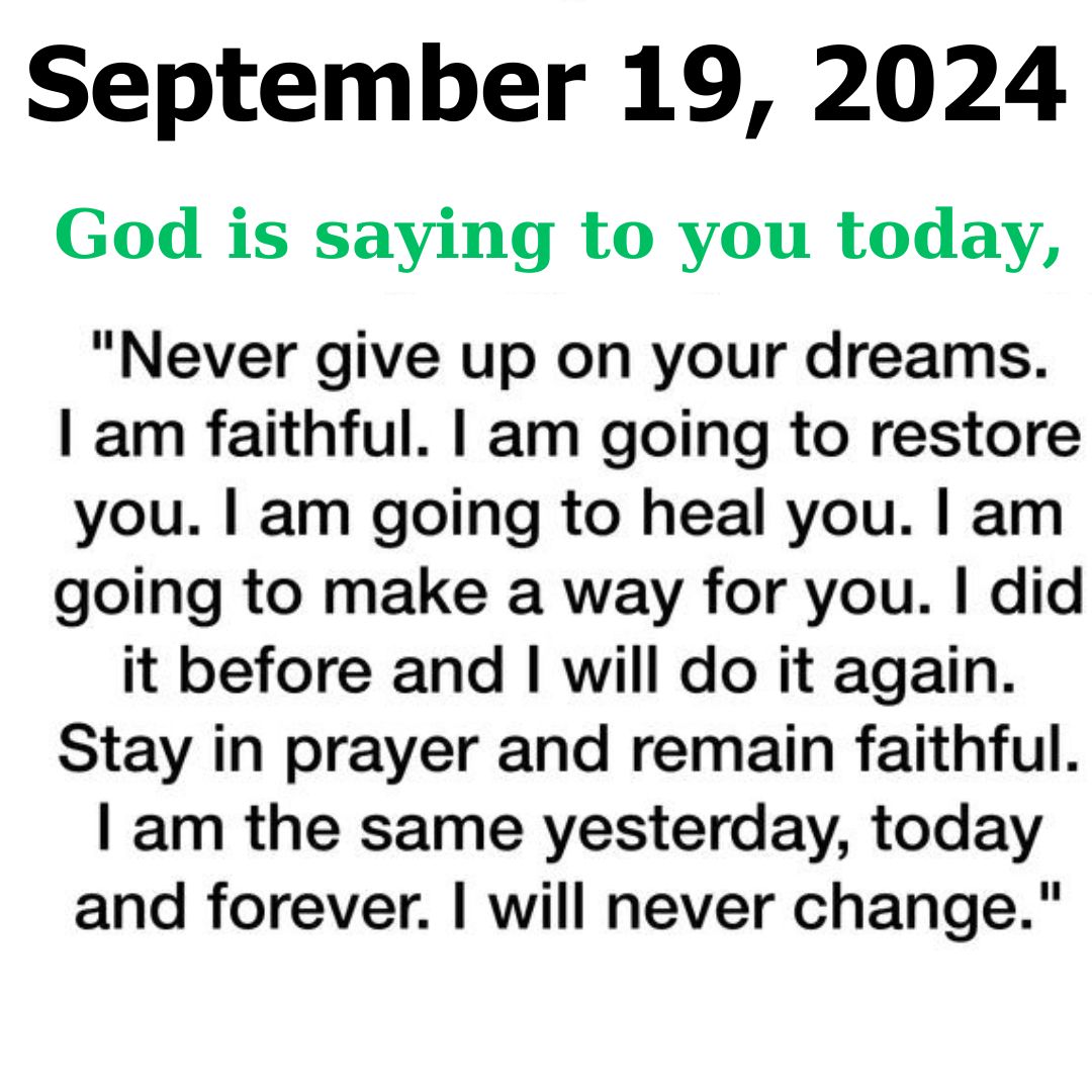 Thankful Thursday Blessings September 19, 2024