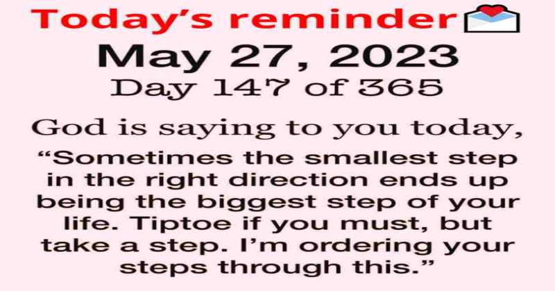 Saturday Blessing! May 27, 2023!