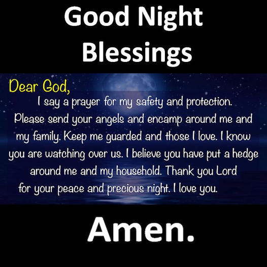 Goodnight Blessing For Family and Friends