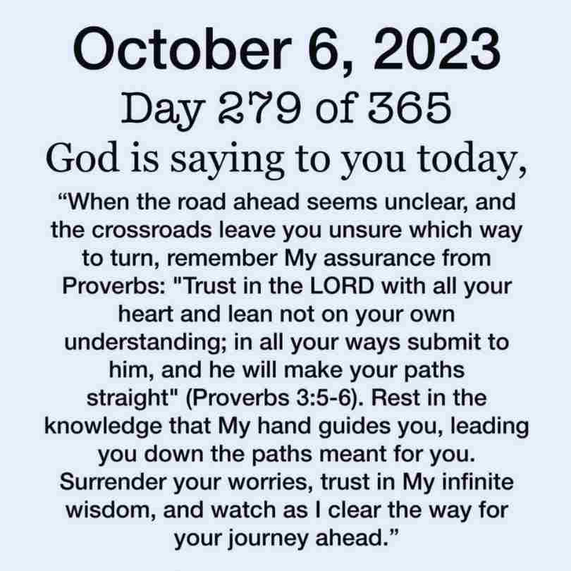 Friday Blessings! October 6, 2023