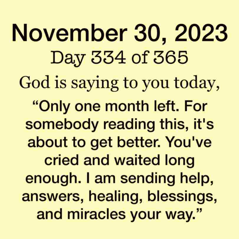 Thursday Blessings! November 30, 2023