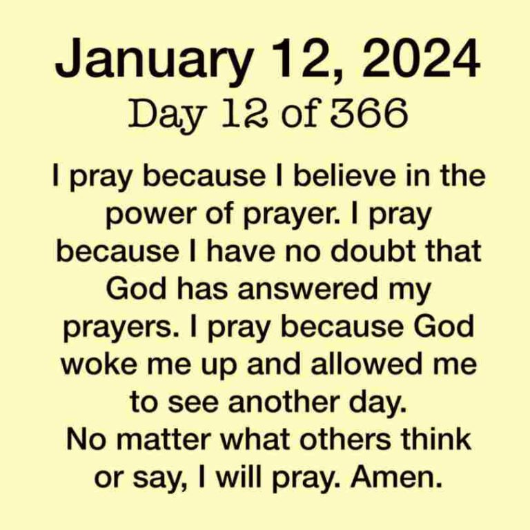 Friday Morning Prayers! January 12, 2024