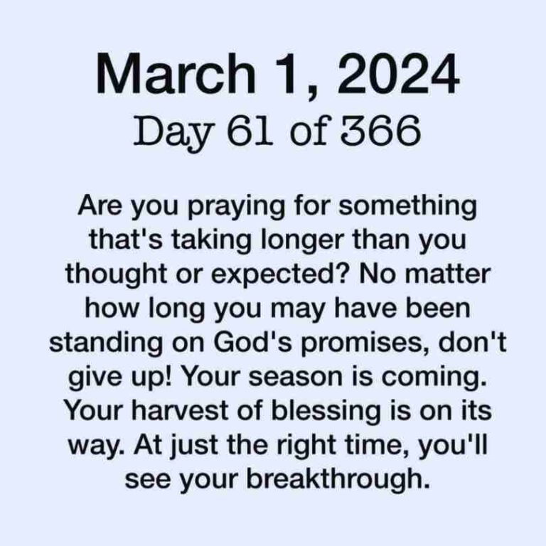 Prayer of the Day: March 1, 2024 💌🙏 ️