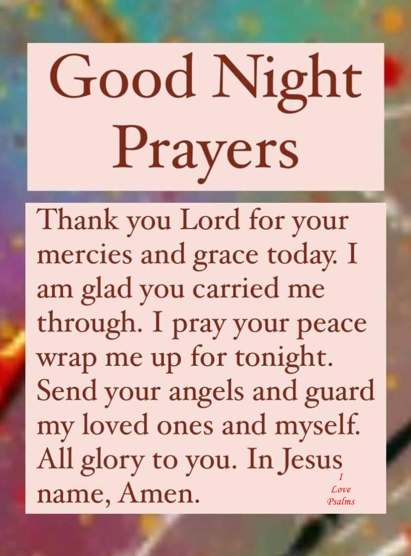 Monday Night Prayers – Tonight’s Prayer